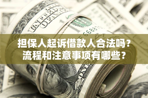 北京担保人起诉借款人合法吗？流程和注意事项有哪些？