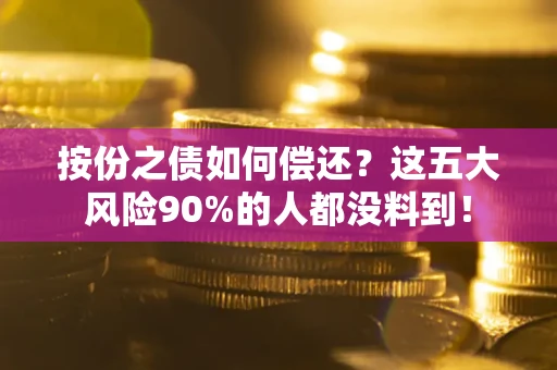 北京按份之债如何偿还？这五大风险90%的人都没料到！