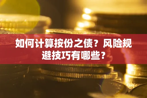 北京如何计算按份之债？风险规避技巧有哪些？