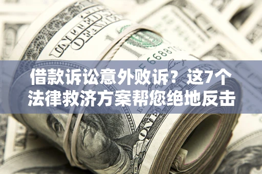 北京借款诉讼意外败诉？这7个法律救济方案帮您绝地反击！