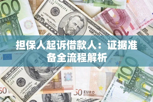 北京担保人起诉借款人：证据准备全流程解析