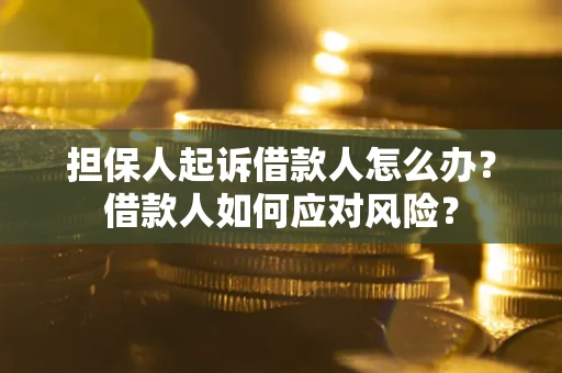 北京担保人起诉借款人怎么办？借款人如何应对风险？