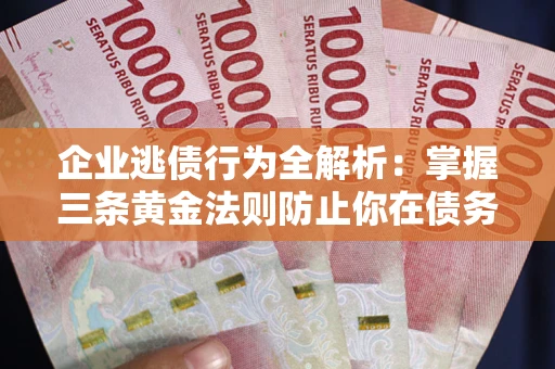 北京企业逃债行为全解析：掌握三条黄金法则防止你在债务乱局中“踩雷”