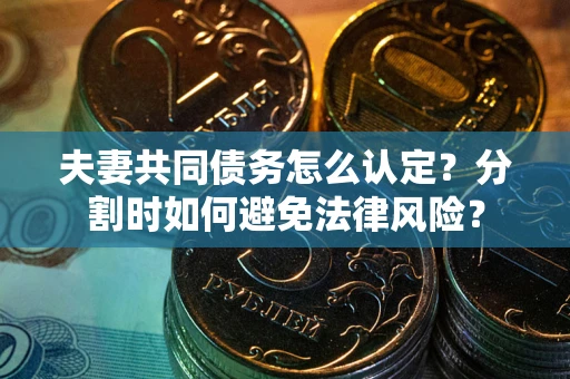 北京夫妻共同债务怎么认定？分割时如何避免法律风险？